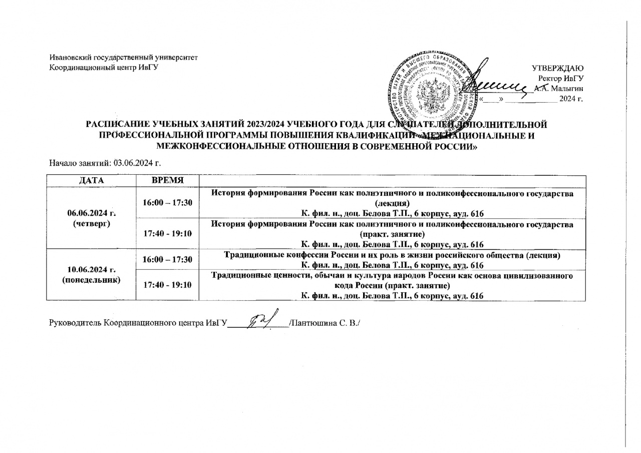 Уважаемые обучающиеся по дополнительной профессиональной программе повышения квалификации «Межнациональные и межконфессиональные отношения в современной России»